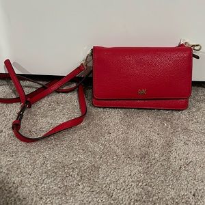Red Michael Kors purse wallet